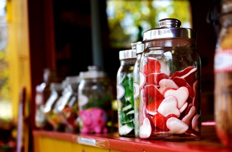 Assorted candies